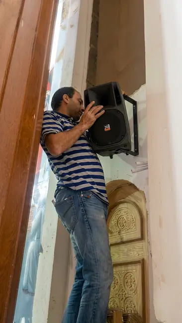 Saint Athanasius Coptic Orthodox Church, Alexandria, Egypt — installation detail